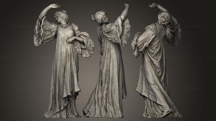 Статуи античные и исторические (Фигура танцовщицы, STKA_0235) 3D модель для ЧПУ станка